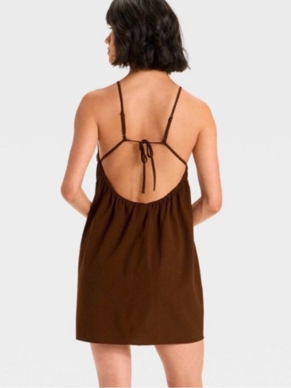 Target Linen Mini Dress - Picture 2 of 4